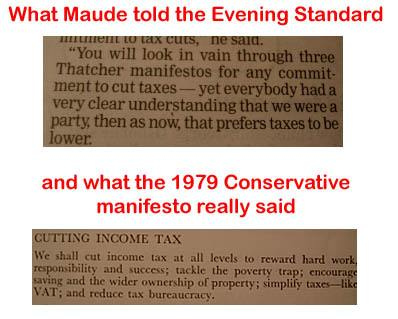 Francis Maude Fibs On Taxes