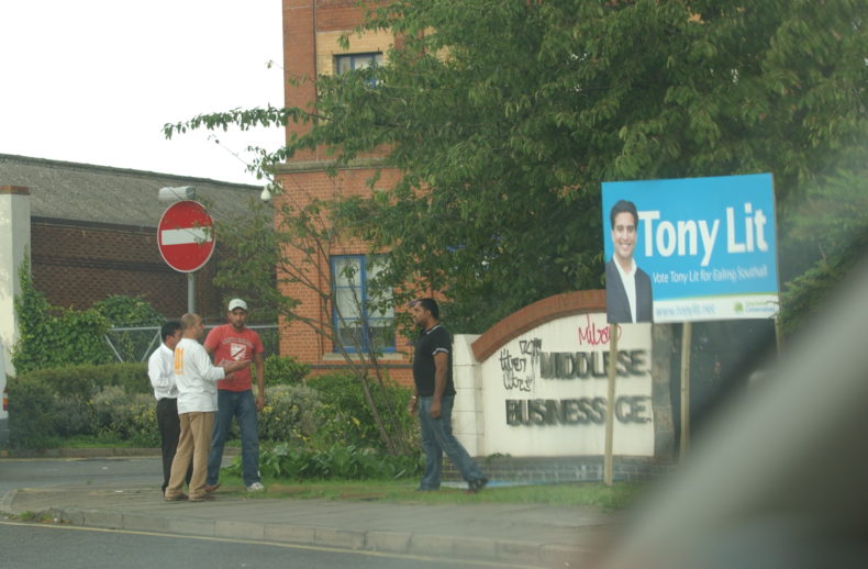 People Who Put Up Illegal Conservative Posters In Ealing Southall Part 1