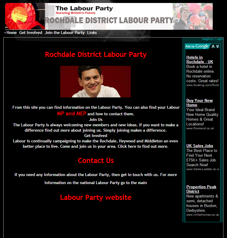 Rochdale Labour Party Website