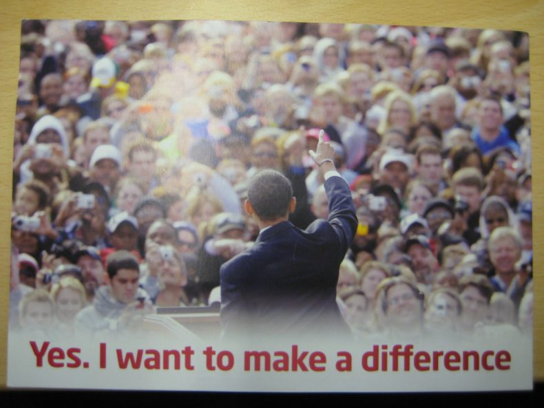 Labour Leaflet Featuring Barack Obama