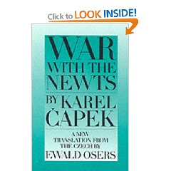 War with the newts by Karel Capek: front cover