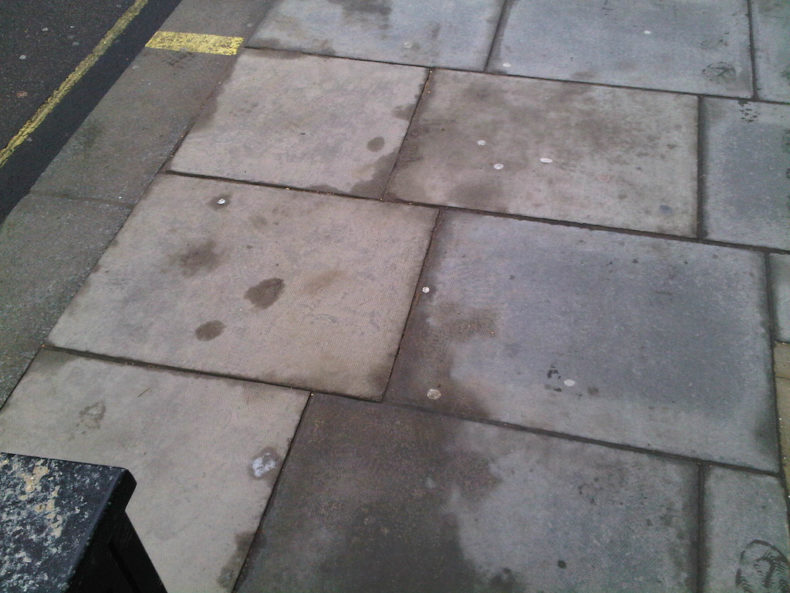 Empty pavement, Westminster