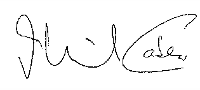 Vince Cable's signature