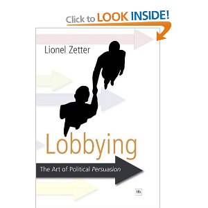 Lobbying by Lionel Zetter - book cover