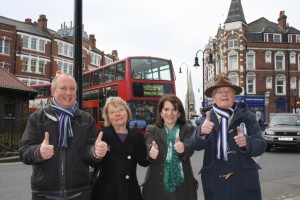 Lynne Featherstone and local councillors in Muswell Hill