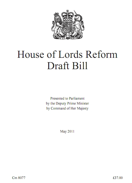 House of Lords Reform Draft Bill - cover page