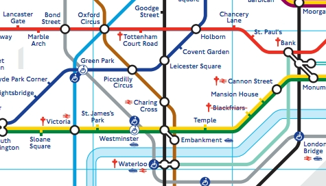 August 2011 London  Tube map
