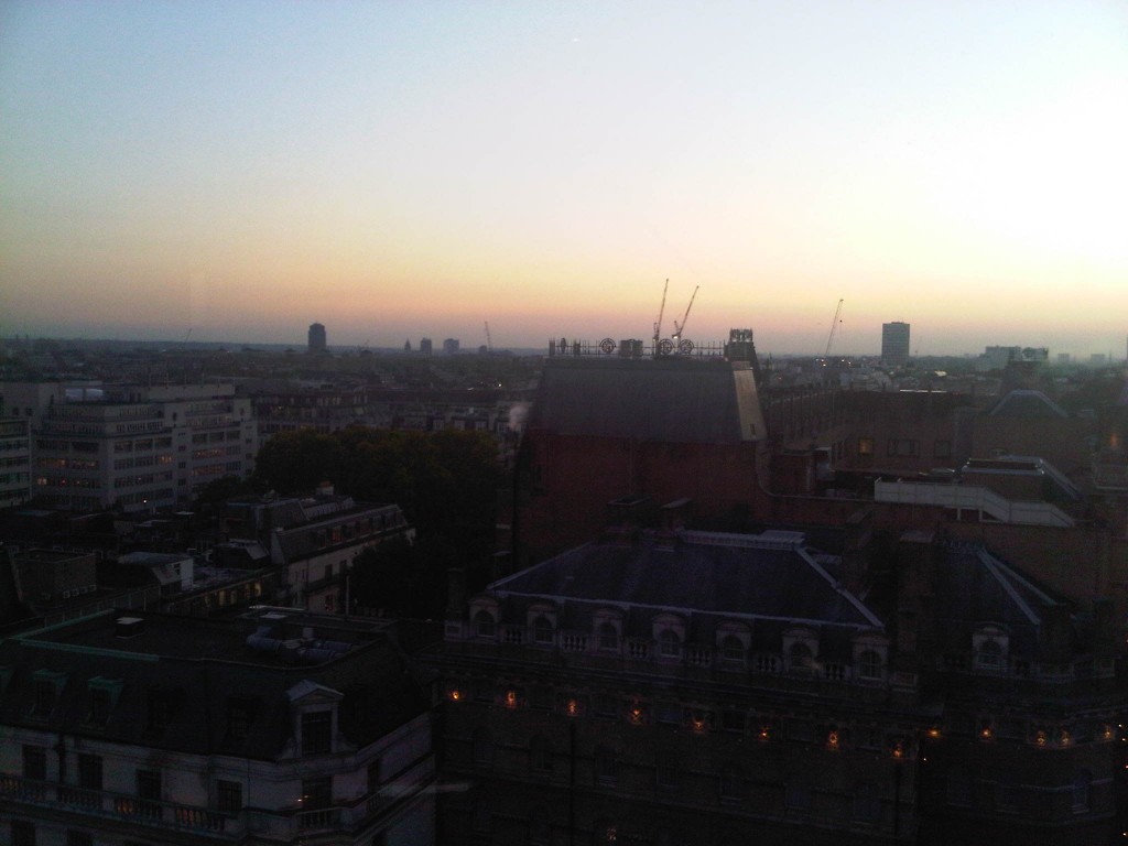 View from 15th Floor, Saint Georges Hotel, London