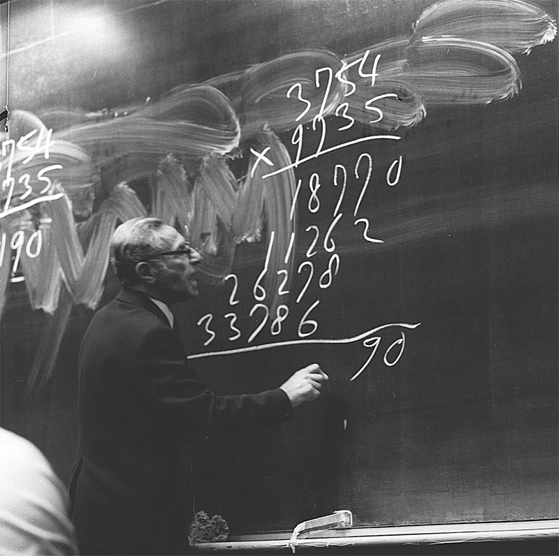 Wim Klein at work. Photo courtesy of CERN