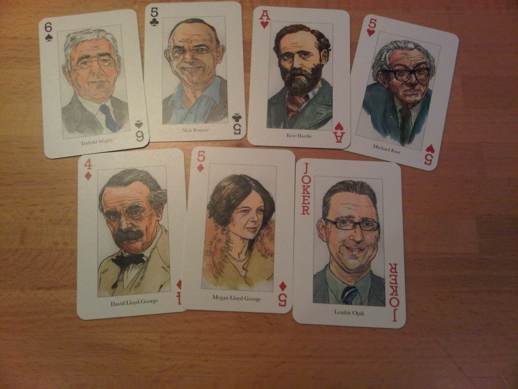 Welsh Political Figures Playing Cards