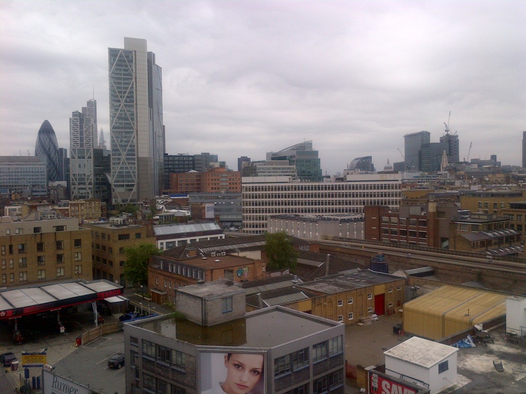 The view from the Globe Restaurant and Bar, Shoreditch