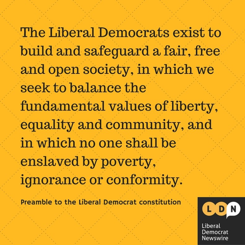 Preamble to the Liberal Democrat constitution
