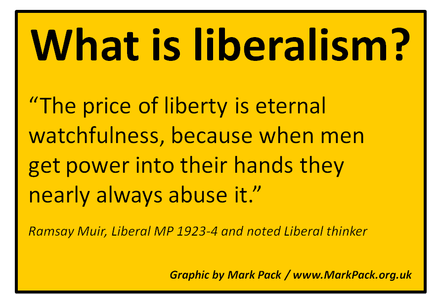Ramsay Muir on the price of liberty