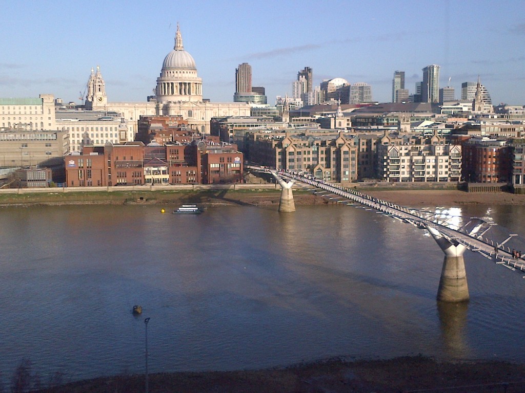 View from Tate Modern restaurant