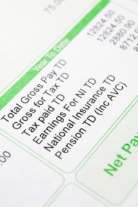 Close up of a payslip. (c) iStockphoto