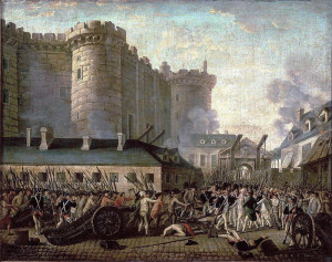 Storming of the Bastille. Image courtesy of http://en.wikipedia.org/wiki/French_Revolution#mediaviewer/File:Anonymous_-_Prise_de_la_Bastille.jpg