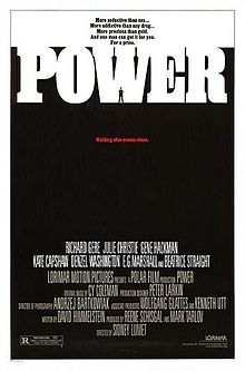 Power - Sidney Lumet - theatrical release poster