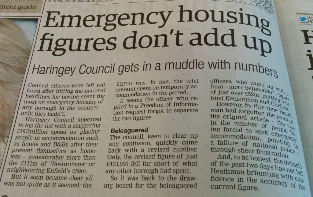 Haringey Council's housing numbers don't add up
