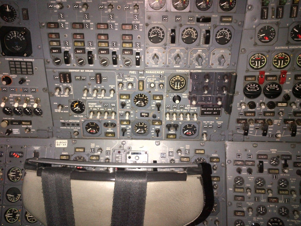 Concorde control panel