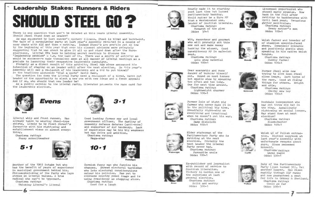 Should Steel go? - Liberator magazine