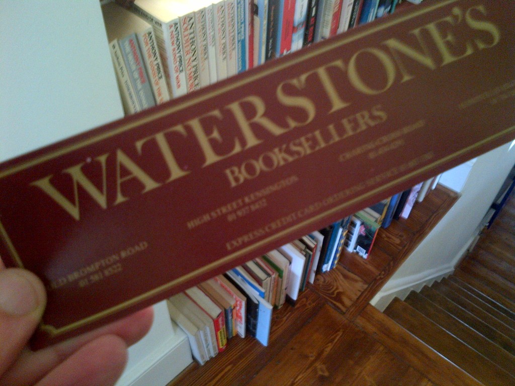 Waterstone's bookmark