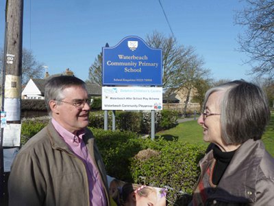 Cllr Maurice Leeke out campaigning