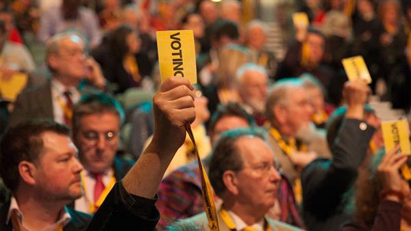 Lib Dems voting at conference. Photo courtesy of the Liberal Democrats - https://twitter.com/LibDems/status/518768017409601536