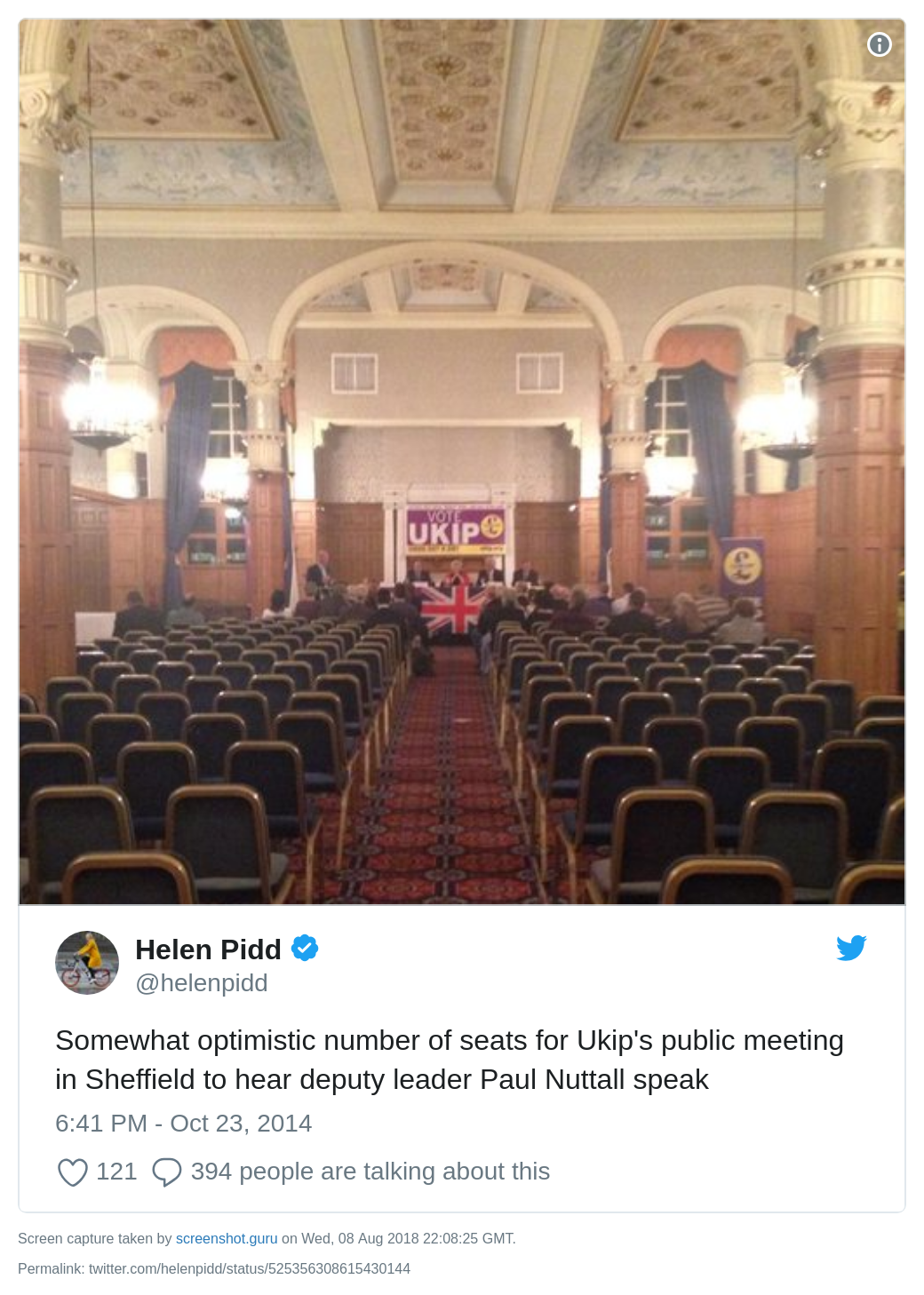 Paul Nuttall meeting picture
