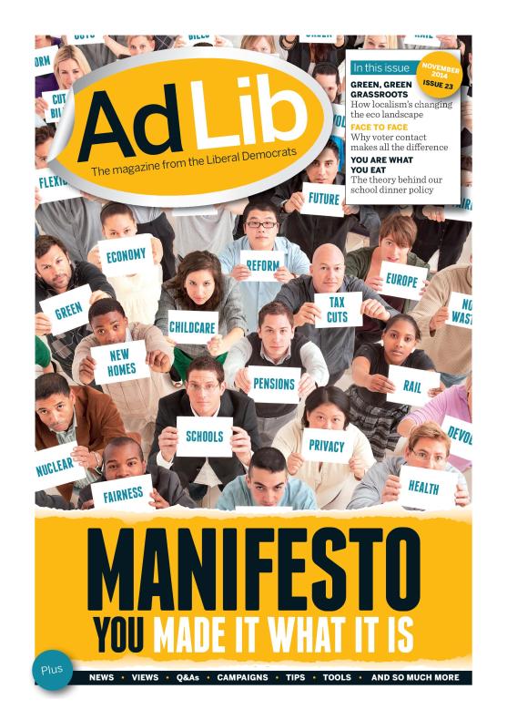 Ad Lib cover November 2014