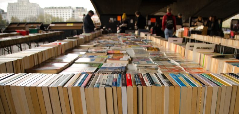 Book market on the South Bank in London