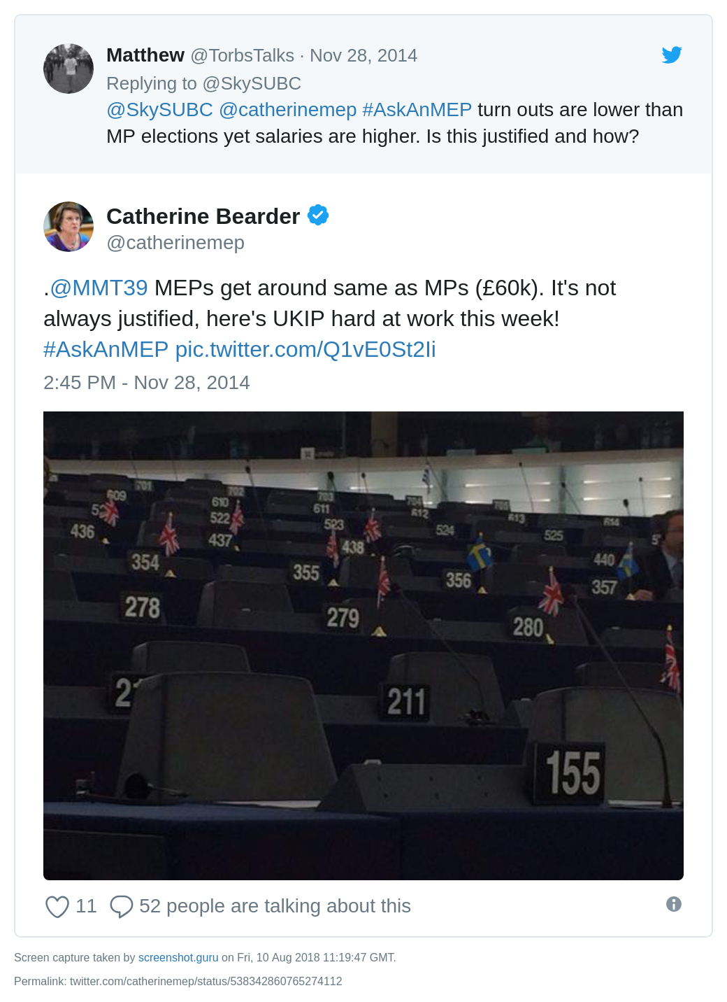 Catherine Bearder on absent Ukip MEPs