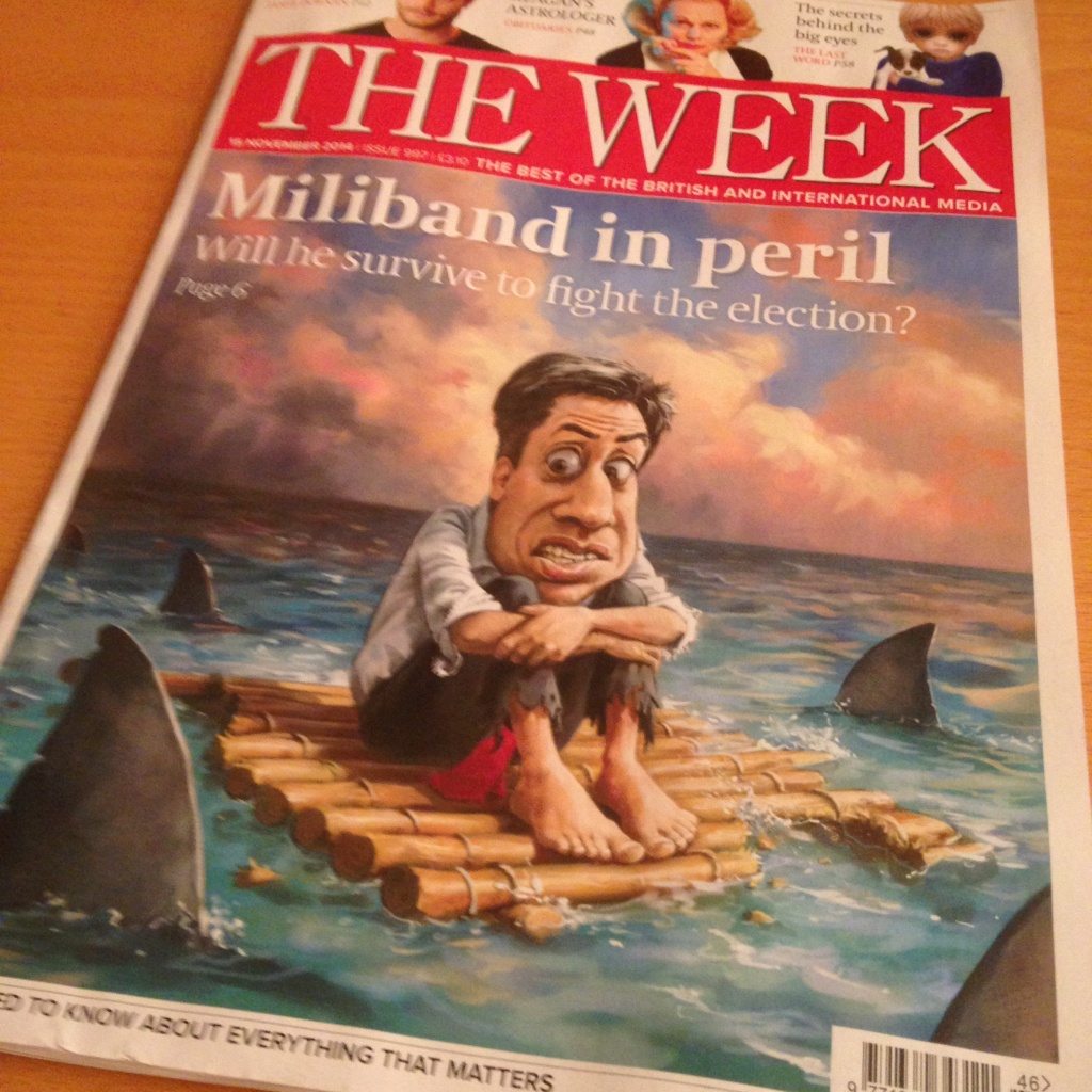 Ed Miliband surrounded by sharks - The Week