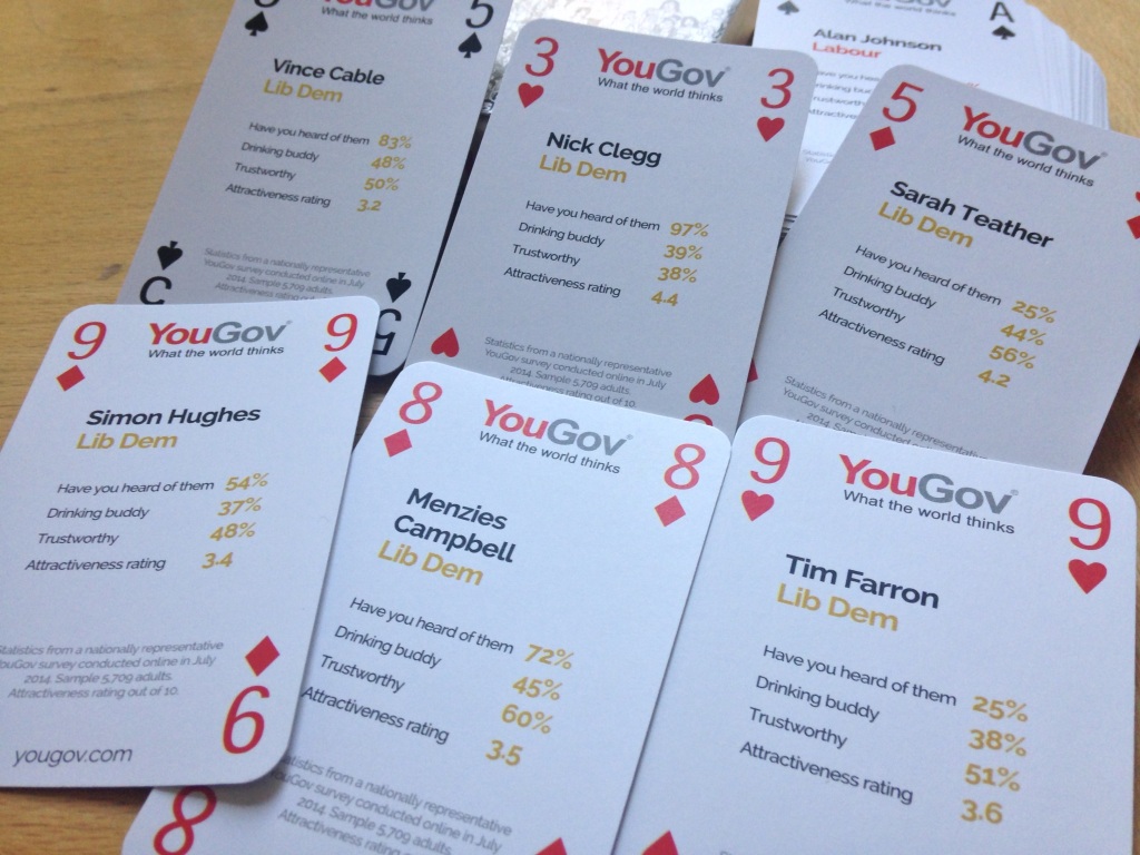 YouGov MP playing cards