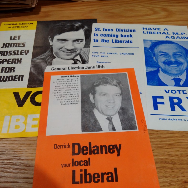 Liberal Party leaflets 1970