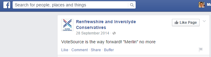 Conservative local association on Votesource