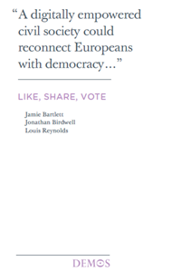 Like, Share, Vote by Jamie Bartlett, Jonathan Birdwell and Louis Reynolds - cover