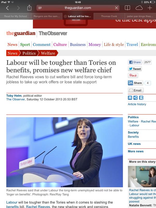 Labour promise more welfare cuts