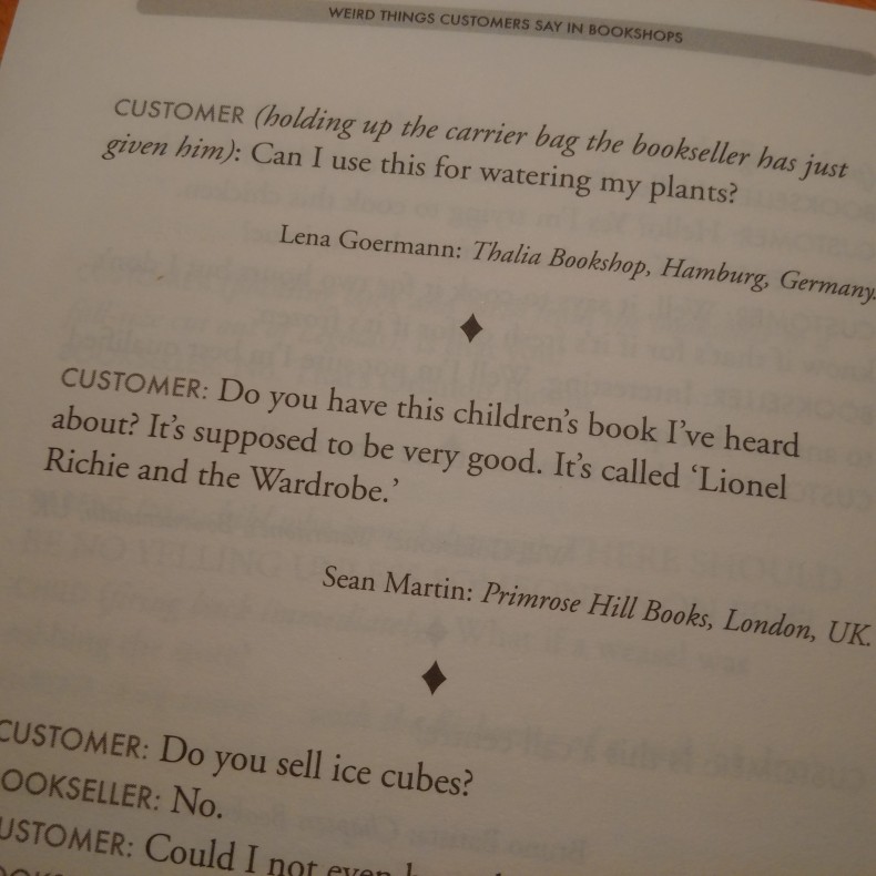 Weird Things Customers Say in Bookshops: the Lionel Richie joke