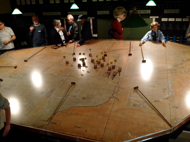 Battle of Britain bunker - plotting table