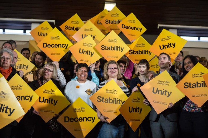 Stability, unity, decency photo op - Lib Dems 2015 general election