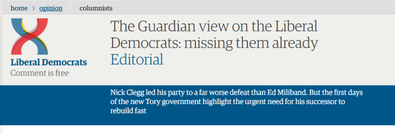 The Guardian editorial on the Lib Dems