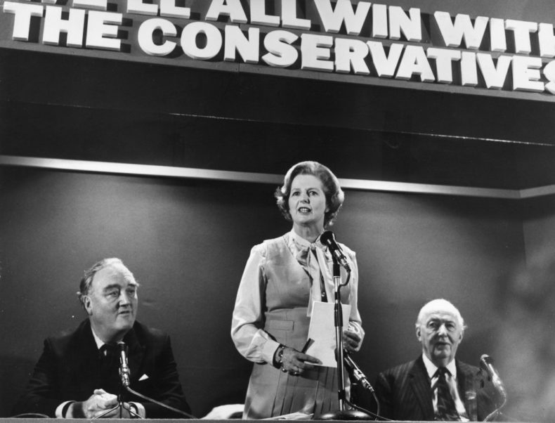 Margaret Thatcher campaigning in 1979