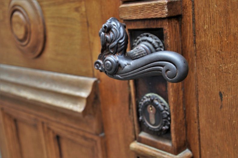 A fancy door handle