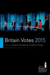 Britain Votes 2015 - book cover showing one of the TV leaders debates