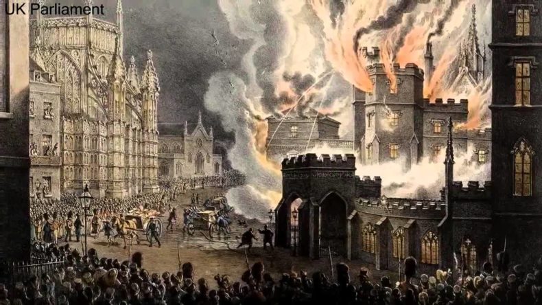 Drawing of the day Parliament burned down