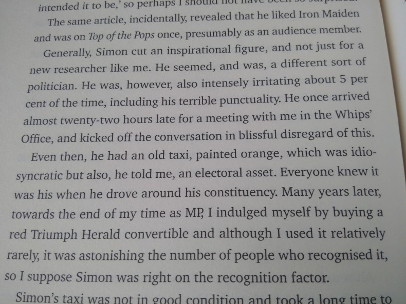 Norman Baker on working with Simon Hughes - extract from Against the Grain