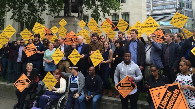 Lib Dems campaigning for human rights