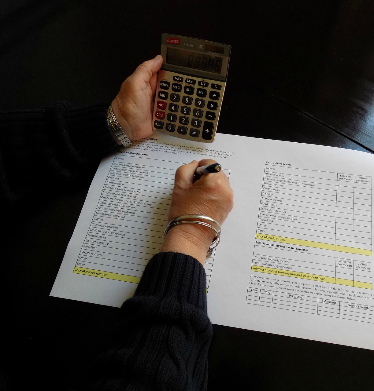 Calculator and paperwork: would a citizen's income make things easier and less stressful?