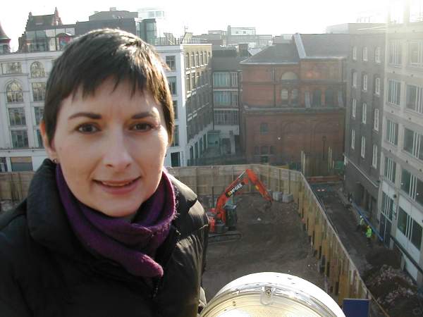 Caroline Pidgeon at a Crossrail site