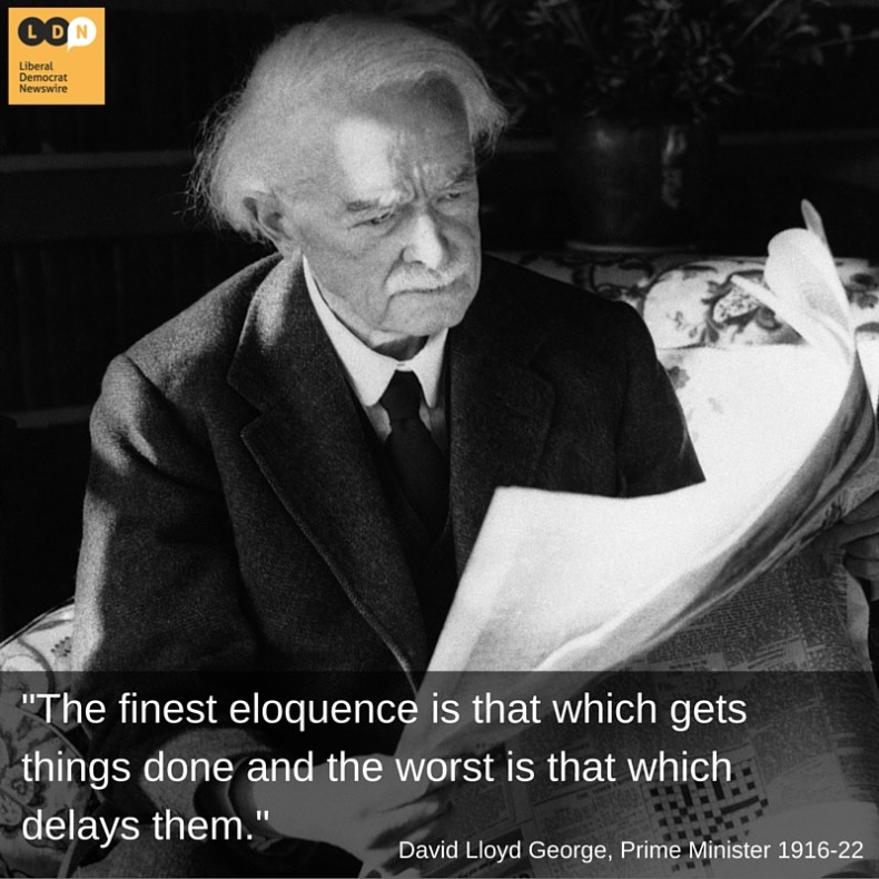 David Lloyd George quote about eloquence